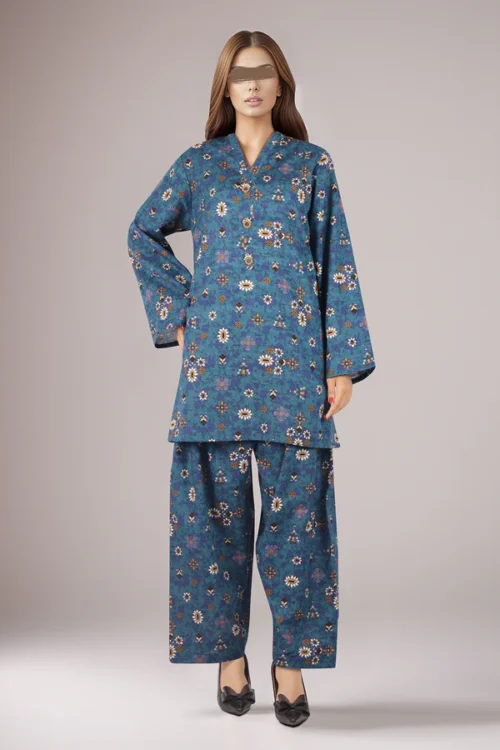 Unstitched Printed Cotton Khaddar 2 Piece (Shirt/Trouser) WU2P-4819