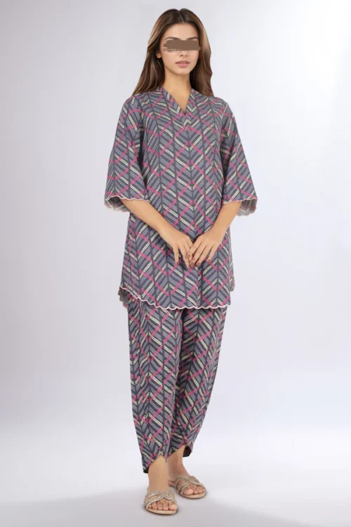 Unstitched Printed Cotton Khaddar 2 Piece (Shirt/Trouser) WU2P-4839