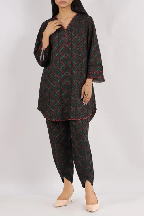 Unstitched Printed Cotton Khaddar 2 Piece (Shirt/Trouser) WU2P-4840