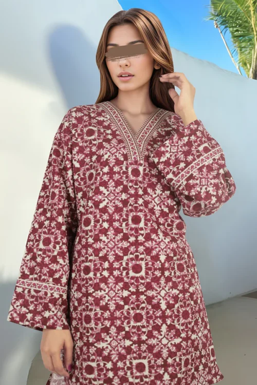 Unstitched Printed Cotton Khaddar 2 Piece (Shirt/Trouser) WU2P-4842